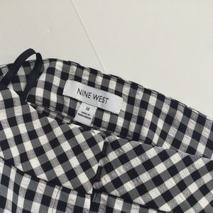 Nine West Black & White Dressy Pants (14)